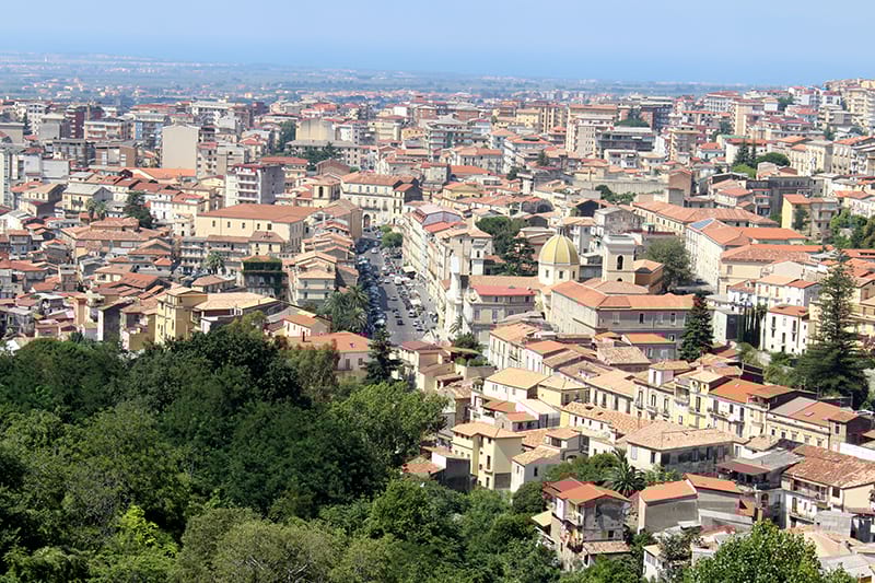 Vista panoramica di Lamezia Terme