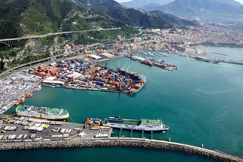 Panorama Porto di Salerno