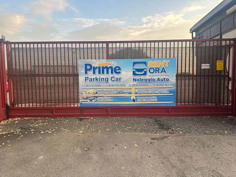 Prime Parking Car - Aeroporto Napoli Sbarra di accesso Prime Parking Car - Aeroporto Napoli
